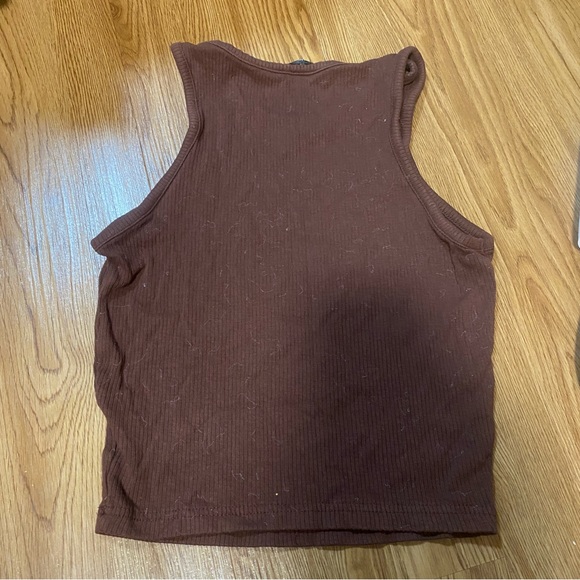 Basic Brown Tank Top - Picture 2 of 2
